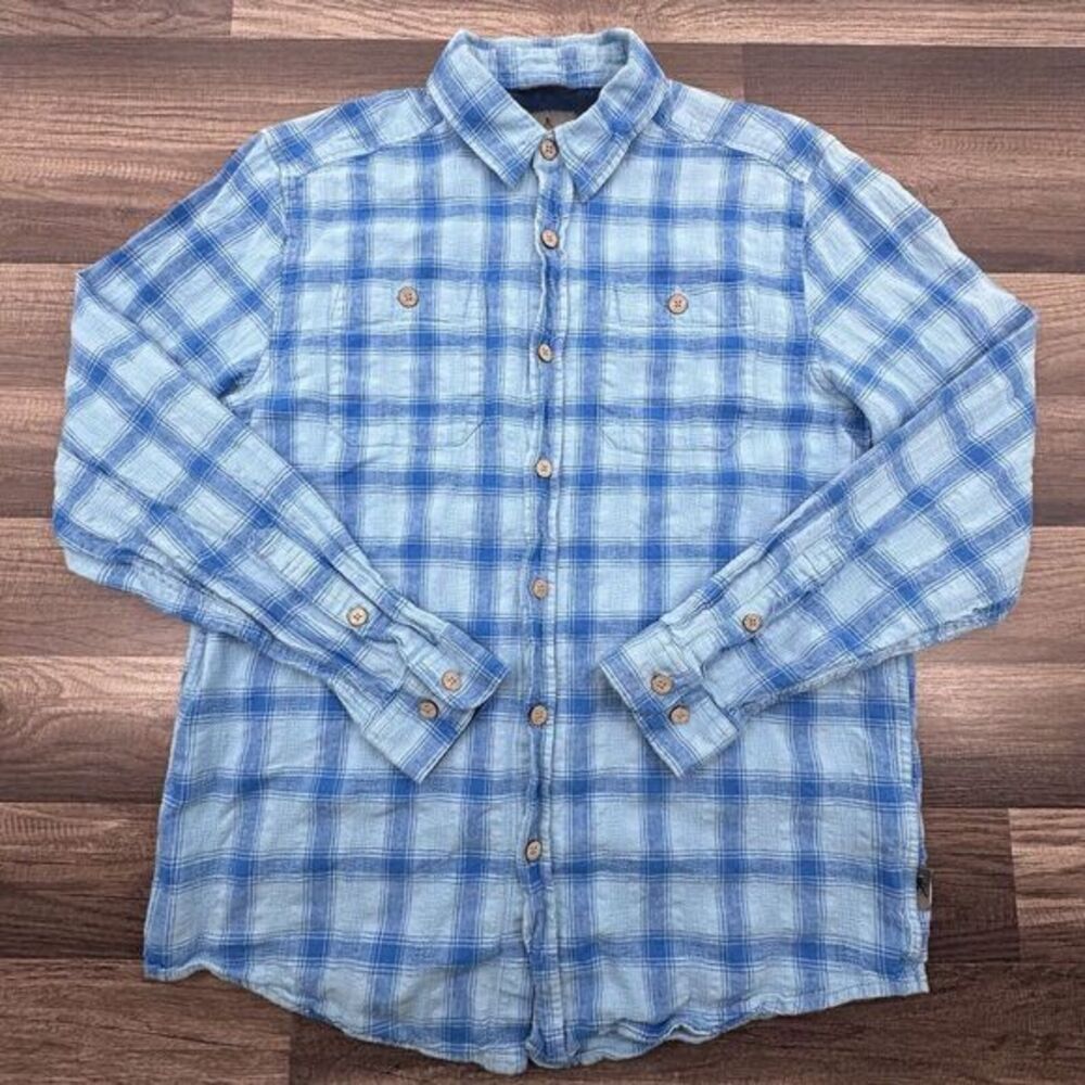 Royal Robbins Shirt Mens L Long Sleeve Standard Fit Flannel Outdoor Hiking‎